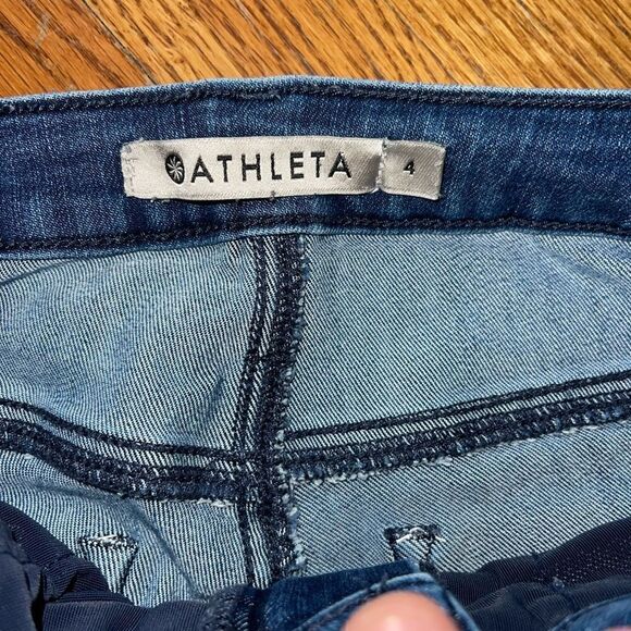 Athleta Sculptek Skinny Dark Wash Jean Size 4 - Picture 10 of 15